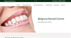 Desktop Screenshot of belgravedentalcentre.co.uk